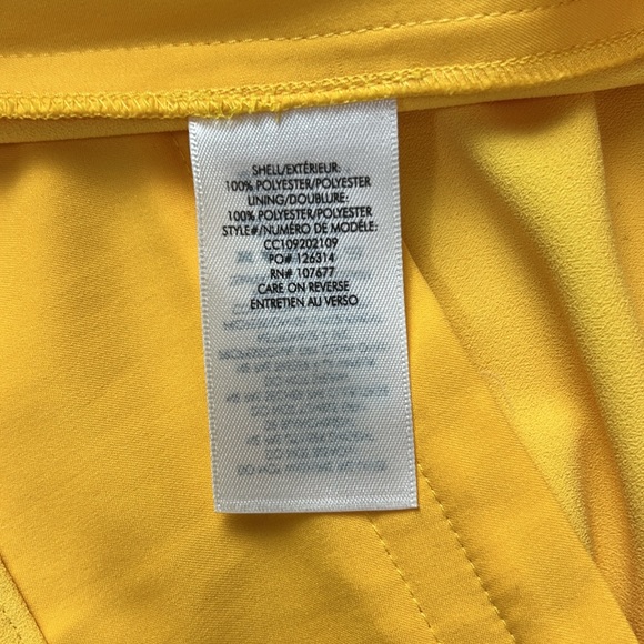 Alice + Olivia Dylan High Waisted Wide Leg Pant Goldenrod size 4 - Picture 17 of 17